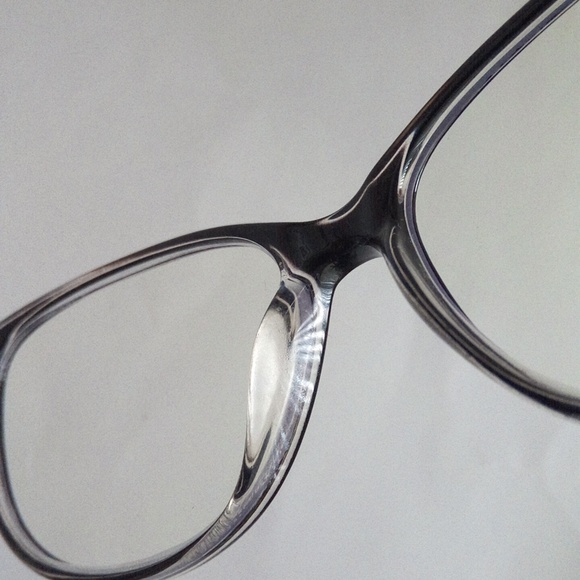 Clearly Standard Black Prescription Eyeglasses With Pattern On Handle Free Case - Picture 6 of 16